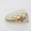 LOUIS VUITTON Damier Azur Pochette Cosmetic GM Pouch N23346 LV Auth 195602-4