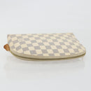 LOUIS VUITTON Damier Azur Pochette Cosmetic GM Pouch N23346 LV Auth 195602-5