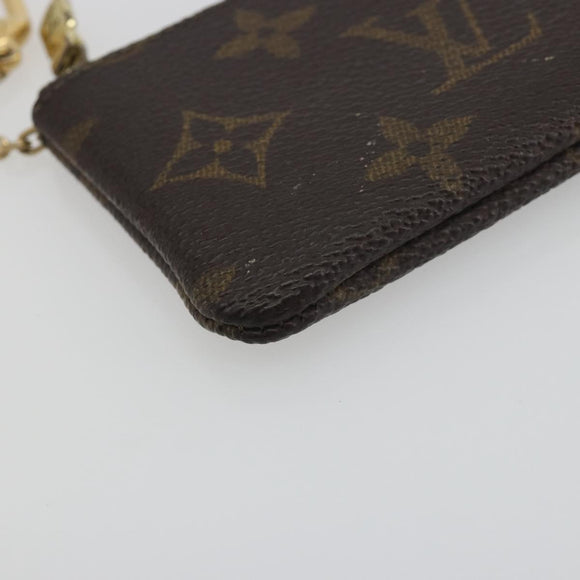 LOUIS VUITTON Monogram Pochette Cles Coin Purse M62650 LV Auth 195605A
