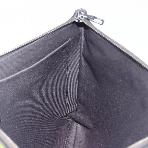LOUIS VUITTON taiga rainbow Chain Pochette A4 Bag Black M30347 LV Auth 195606A