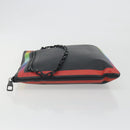 LOUIS VUITTON taiga rainbow Chain Pochette A4 Bag Black M30347 LV Auth 195606A-5