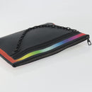 LOUIS VUITTON taiga rainbow Chain Pochette A4 Bag Black M30347 LV Auth 195606A-6
