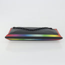 LOUIS VUITTON taiga rainbow Chain Pochette A4 Bag Black M30347 LV Auth 195606A-7