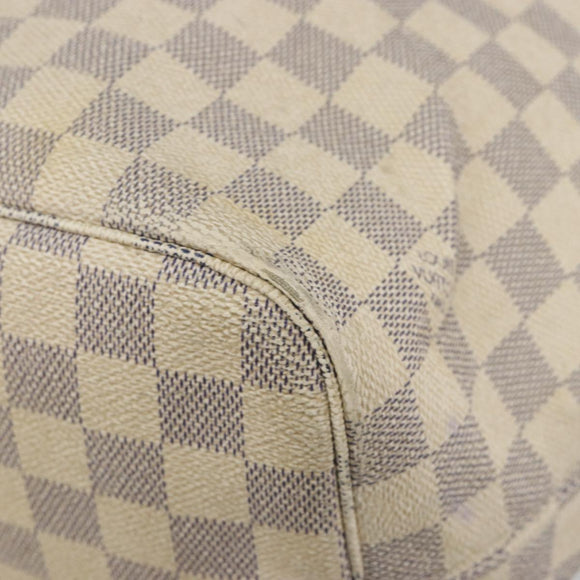 LOUIS VUITTON Damier Azur Neverfull MM Tote Bag N41605 LV Auth 195607