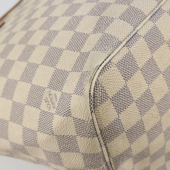 LOUIS VUITTON Damier Azur Neverfull MM Tote Bag N41605 LV Auth 195607