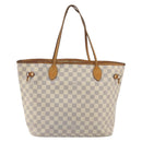 LOUIS VUITTON Damier Azur Neverfull MM Tote Bag N41605 LV Auth 195607-2
