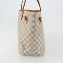 LOUIS VUITTON Damier Azur Neverfull MM Tote Bag N41605 LV Auth 195607-3