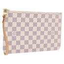 LOUIS VUITTON Damier Azur Neverfull MM Pouch Pouch LV Auth 195608V-1