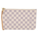 LOUIS VUITTON Damier Azur Neverfull MM Pouch Pouch LV Auth 195608V-13
