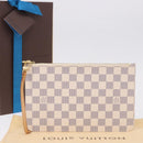 LOUIS VUITTON Damier Azur Neverfull MM Pouch Pouch LV Auth 195608V-12