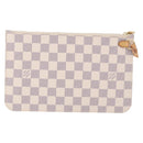 LOUIS VUITTON Damier Azur Neverfull MM Pouch Pouch LV Auth 195608V-2
