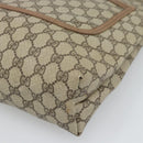 GUCCI GG Supreme Web Sherry Line Tote Bag PVC Beige Gold Auth 195609-9