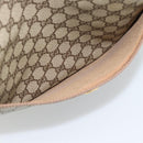 GUCCI GG Supreme Web Sherry Line Tote Bag PVC Beige Gold Auth 195609-11