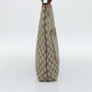 GUCCI GG Supreme Web Sherry Line Tote Bag PVC Beige Gold Auth 195609-3