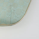 GUCCI GG Canvas Shoulder Bag Light Blue Gold 005 0813 Auth 195610A-12