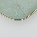 GUCCI GG Canvas Shoulder Bag Light Blue Gold 005 0813 Auth 195610A-13