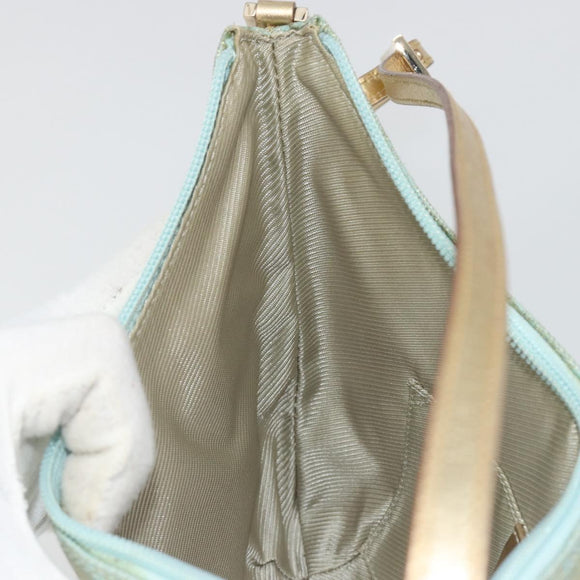 GUCCI GG Canvas Shoulder Bag Light Blue Gold 005 0813 Auth 195610A