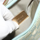 GUCCI GG Canvas Shoulder Bag Light Blue Gold 005 0813 Auth 195610A-20