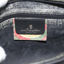 GUCCI GG Supreme Web Sherry Line Bag PVC Black Gold 72 02 088 Auth 195611-15