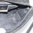 GUCCI GG Supreme Web Sherry Line Bag PVC Black Gold 72 02 088 Auth 195611-17