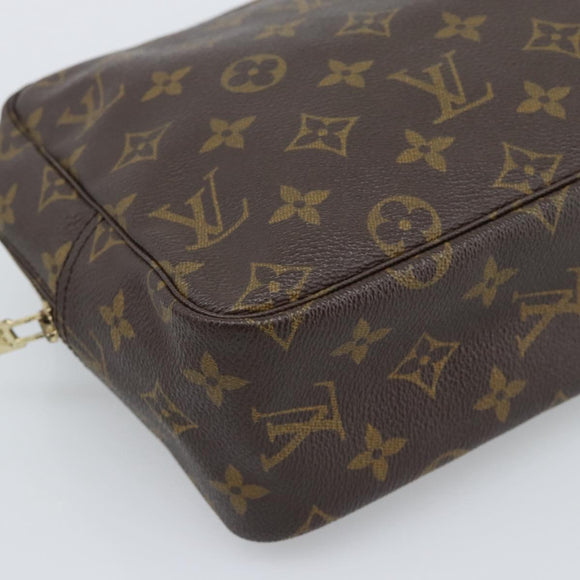 LOUIS VUITTON Monogram Trousse Toilette 28 Clutch Bag M47522 LV Auth 195613A