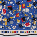 CHANEL Scarf Silk Blue CC Auth 195615V-19