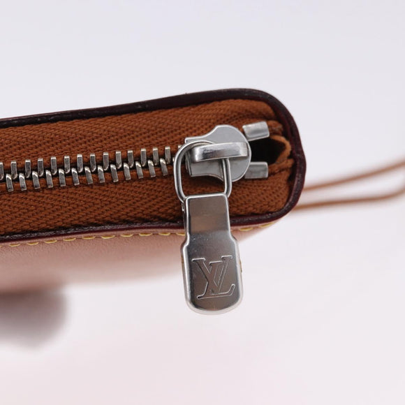 LOUIS VUITTON Nomad Neck Wallet Brown LV Auth 195616V