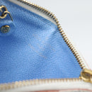 LOUIS VUITTON Monogram Multicolor Pochette Cles NM White M93733 LV Auth 195617V-17