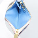 LOUIS VUITTON Monogram Multicolor Pochette Cles NM White M93733 LV Auth 195617V-10