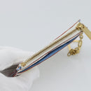 LOUIS VUITTON Monogram Multicolor Pochette Cles NM White M93733 LV Auth 195617V-5