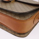 CELINE Macadam Canvas Shoulder Bag PVC Beige Gold Auth 195634-15