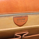 CELINE Macadam Canvas Shoulder Bag PVC Beige Gold Auth 195634-19