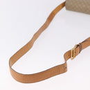 CELINE Macadam Canvas Shoulder Bag PVC Beige Gold Auth 195634-7