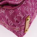 LOUIS VUITTON Monogram Denim Buggy PM Shoulder Bag Pink M95216 LV Auth 195638SAM-10