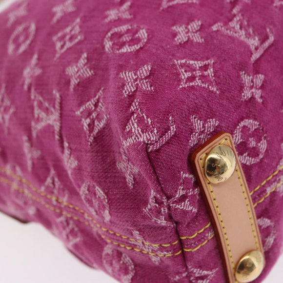 LOUIS VUITTON Monogram Denim Buggy PM Shoulder Bag Pink M95216 LV Auth 195638SAM