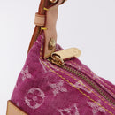 LOUIS VUITTON Monogram Denim Buggy PM Shoulder Bag Pink M95216 LV Auth 195638SAM-16