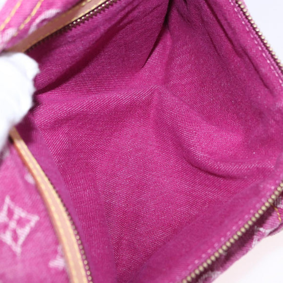 LOUIS VUITTON Monogram Denim Buggy PM Shoulder Bag Pink M95216 LV Auth 195638SAM
