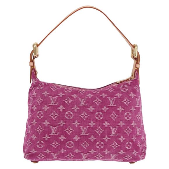 LOUIS VUITTON Monogram Denim Buggy PM Shoulder Bag Pink M95216 LV Auth 195638SAM