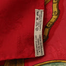 HERMES Carre90 Scarf Silk Red Auth 195639-13