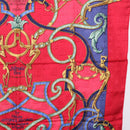 HERMES Carre90 Scarf Silk Red Auth 195639-7