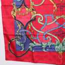 HERMES Carre90 Scarf Silk Red Auth 195639-8