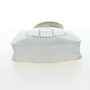 HERMES Evelyn 1GM Shoulder Bag Leather White Silver Auth 195640SAM-10