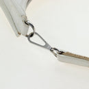 HERMES Evelyn 1GM Shoulder Bag Leather White Silver Auth 195640SAM-15