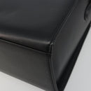 GIVENCHY Hand Bag Leather Black Gold Auth 195642A-9