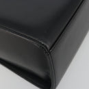 GIVENCHY Hand Bag Leather Black Gold Auth 195642A-14