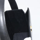 GIVENCHY Hand Bag Leather Black Gold Auth 195642A-19