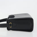 GIVENCHY Hand Bag Leather Black Gold Auth 195642A-4