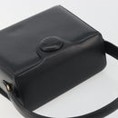 GIVENCHY Hand Bag Leather Black Gold Auth 195642A-6