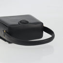 GIVENCHY Hand Bag Leather Black Gold Auth 195642A-7