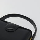 GIVENCHY Hand Bag Leather Black Gold Auth 195642A-8